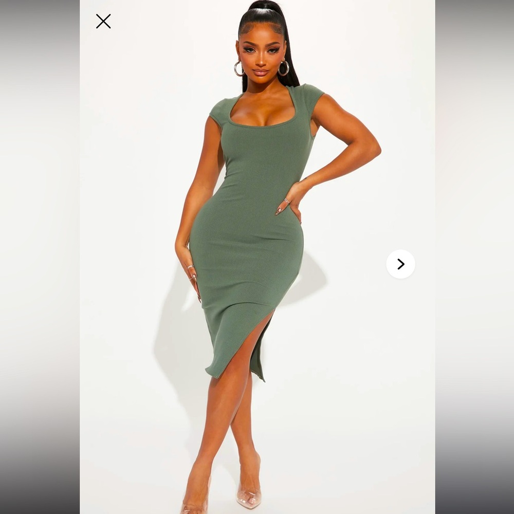 Snatched Midi Dress